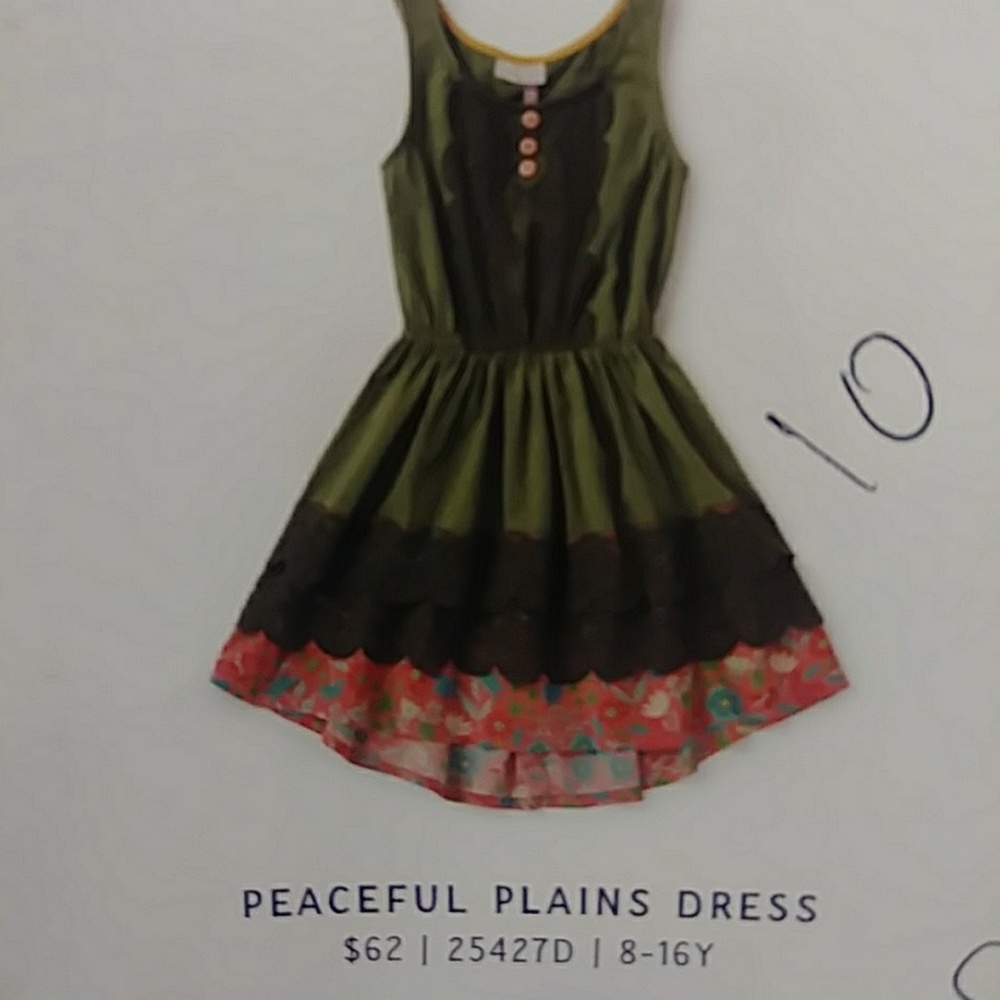 Peaceful plains dress TWEEN sz. 10